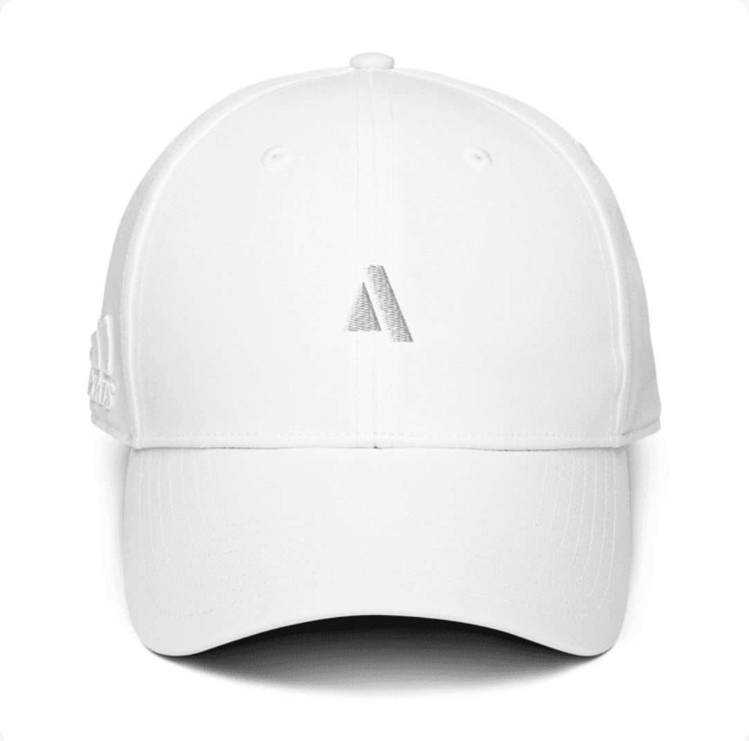 Adidas Dad Hat White designed by Alexinho Int.